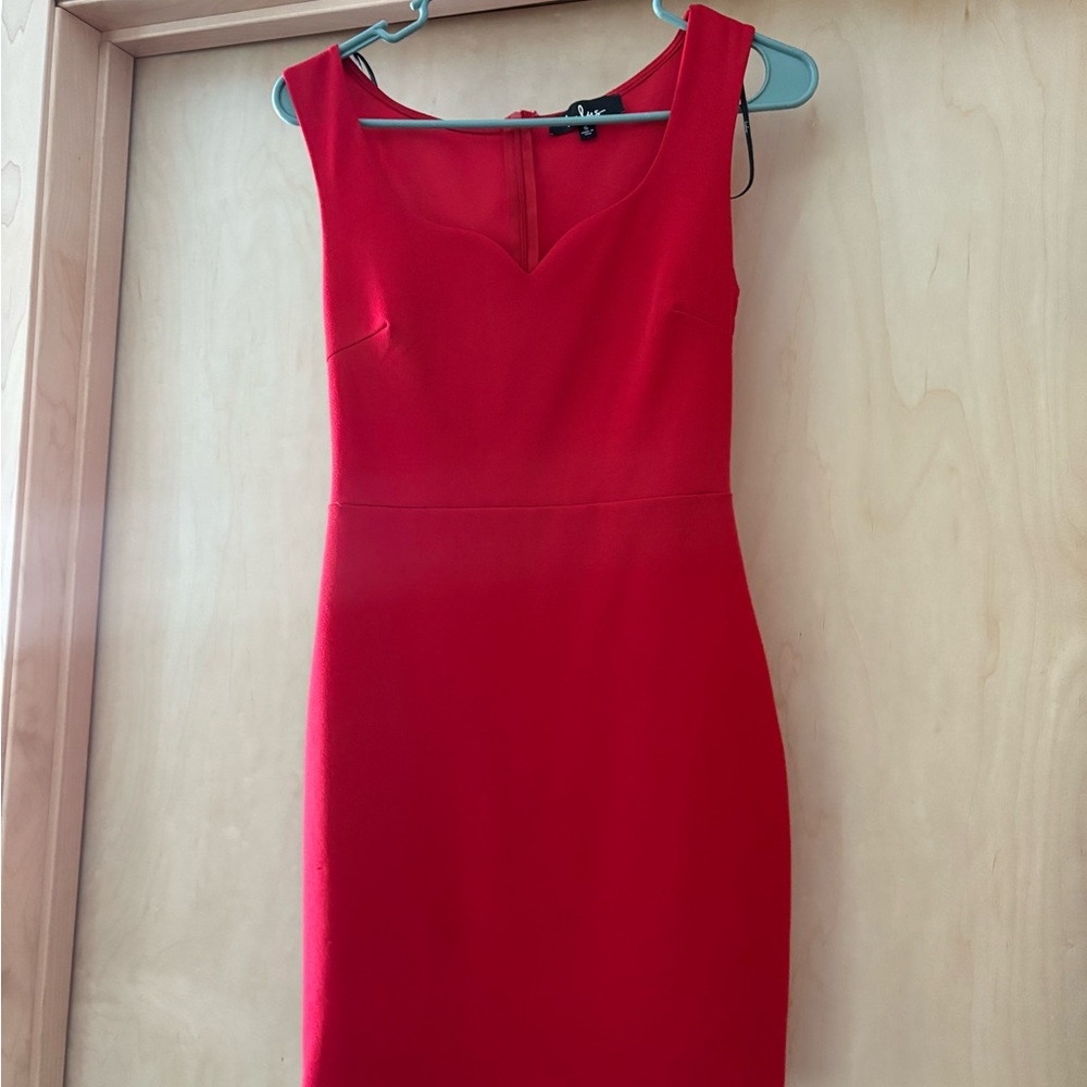 Lulu's Bold Red Mini Dress